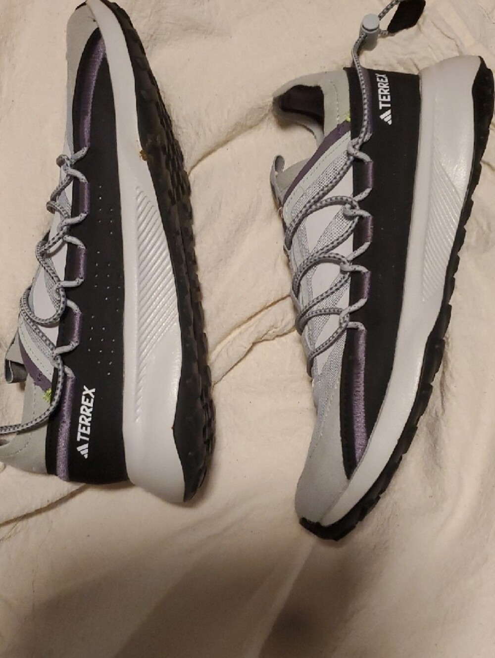 adidas Trail Shoe in Neon Green and Purple - Picture 2 of 5